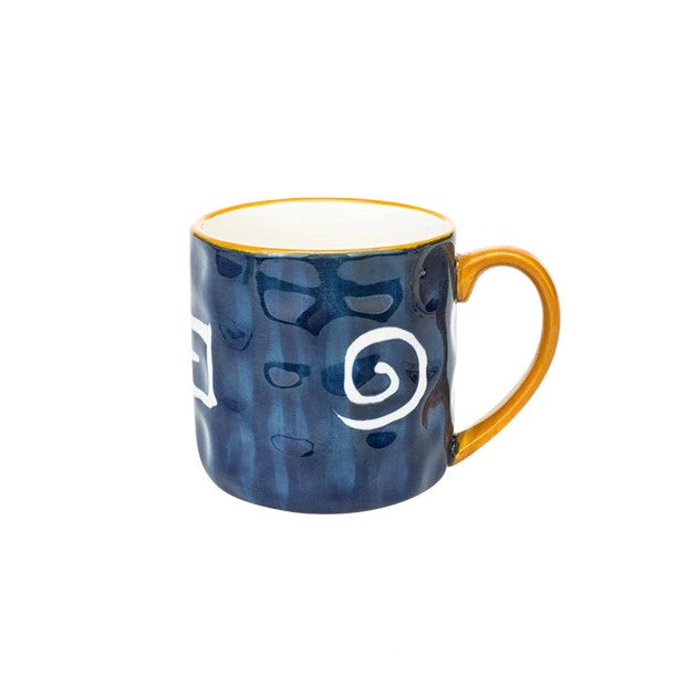 Nautical Style Keramikbecher mit glätten Glättglas Finish