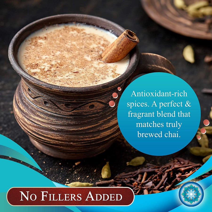 Blauer Lotus Chai Organischer Rooibos Masala Chai Tee 57 g