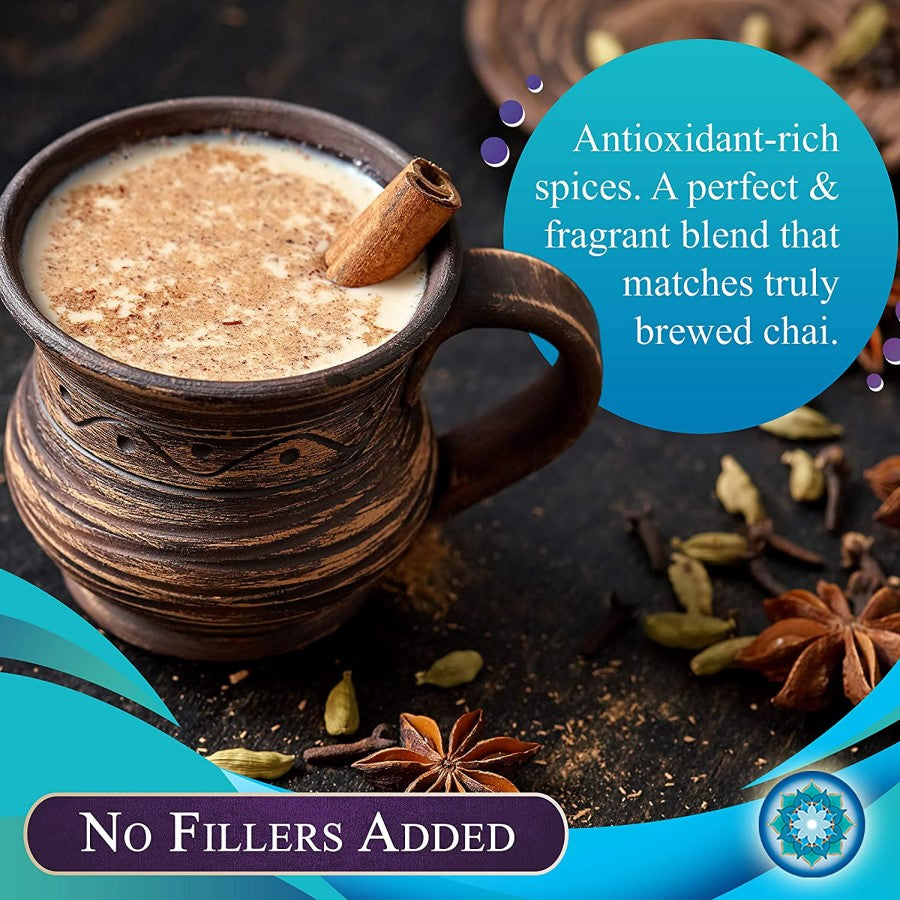 Blauer Lotus Chai Nicht-GVO-Star Anise Masala Chai Tee 85 g