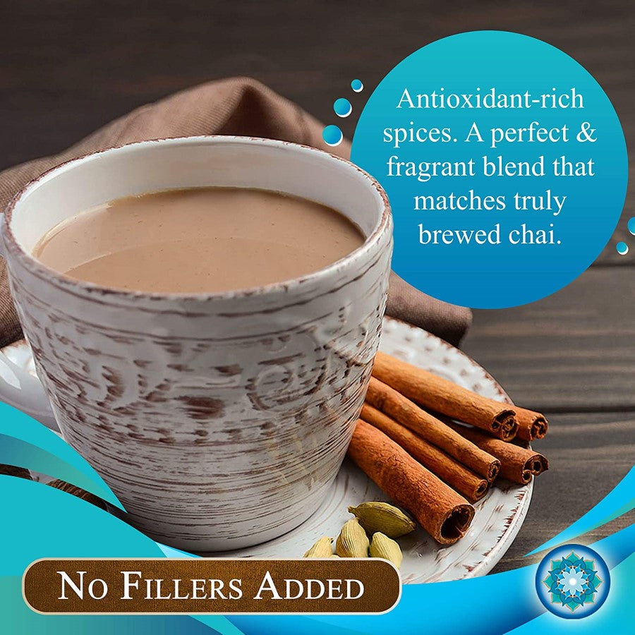 Blauer Lotus Chai Nicht-GVO Traditioneller Masala Chai Tee 85 g
