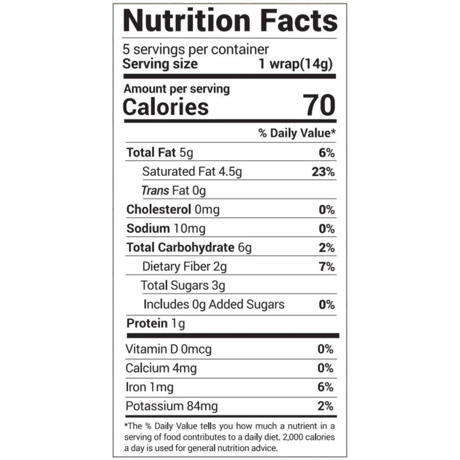NUCO Organic Coconut Wraps Original 7 g