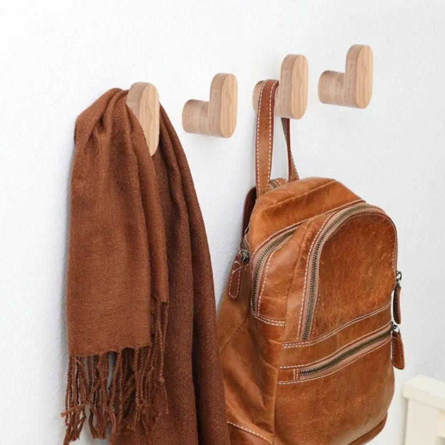 Moderne Naturforscher Oval Wood Wall Mounted Hook