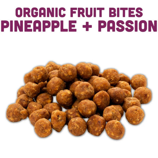 Mavuno Ernte Bio-Ananas Passionsfrucht Chewy Fruit Bites 55 g