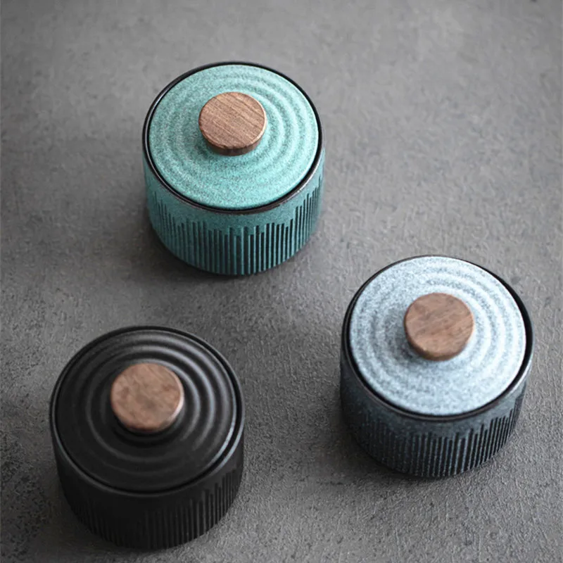 Tahoe Style Keramik Countertop Tee Caddy Storage Jar