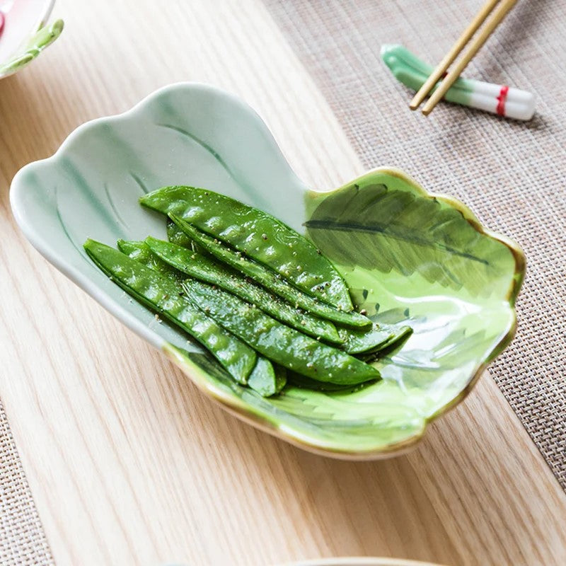 Pflanzliche geformte Keramik Dekorative Serveware