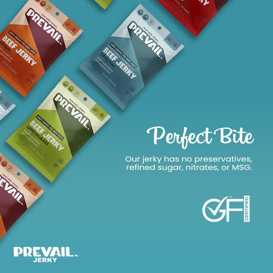 Prevail Grass-Fed Beef Jerky Lemongrass 64 g