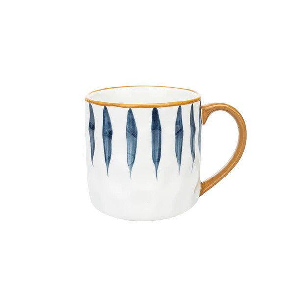 Nautical Style Keramikbecher mit glätten Glättglas Finish