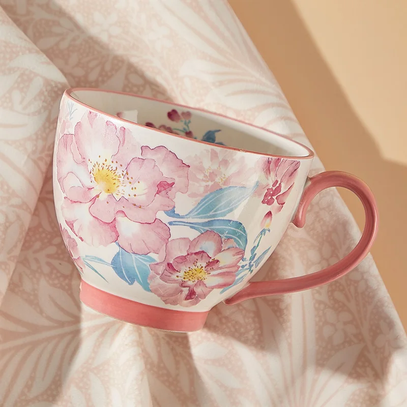 Aquarell Garten Stil Keramikbecher