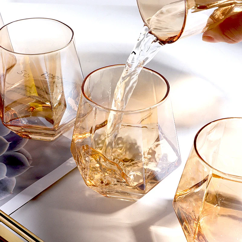 Nordischer Stil Fraktal Glas Karaffe & Cups