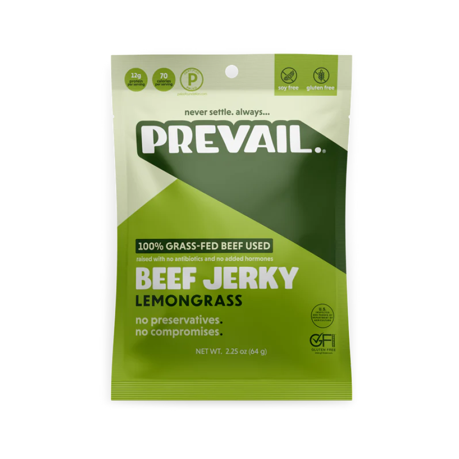 Prevail Grass-Fed Beef Jerky Lemongrass 64 g