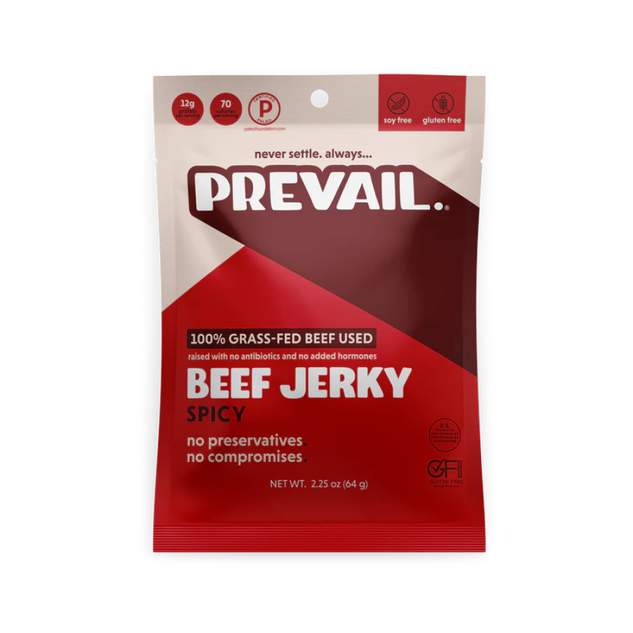 Vorherrschend Gras gefüttertes Rindfleisch Jerky Spicy 64 g