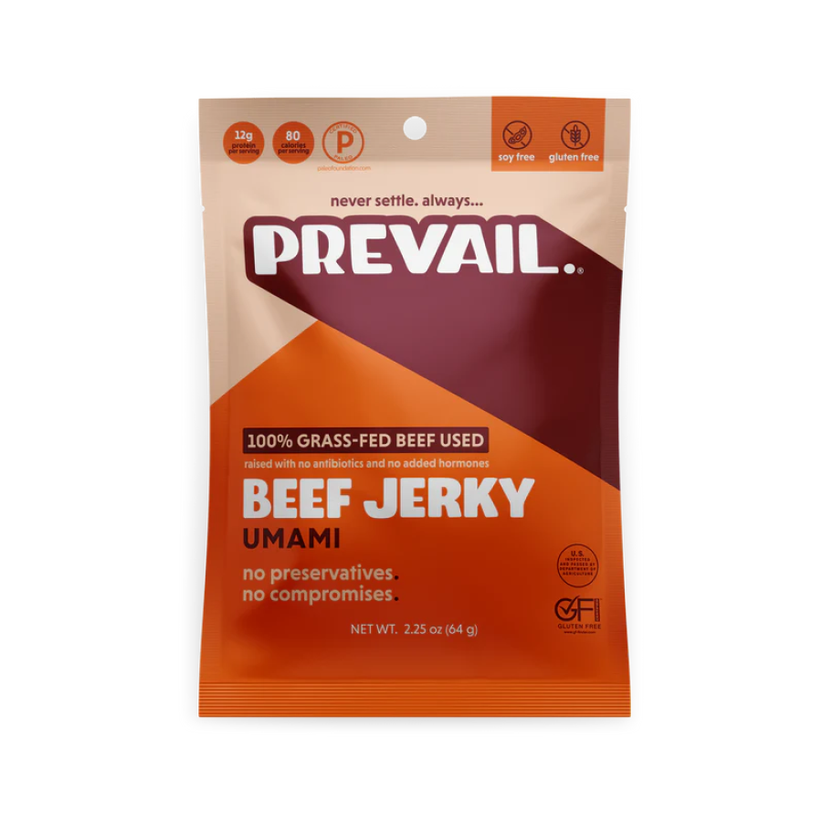 Prevail Grass-Fed Beef Jerky Umami 64 g