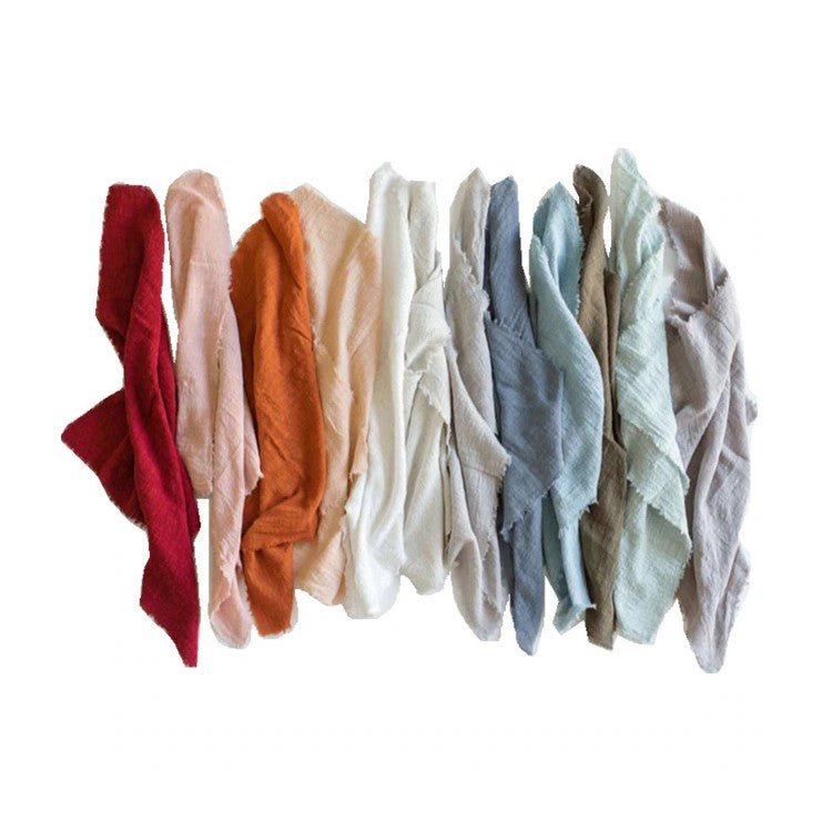 Reine Baumwolle Rustikal Style Gauze Tuch Servietten 4er-Set