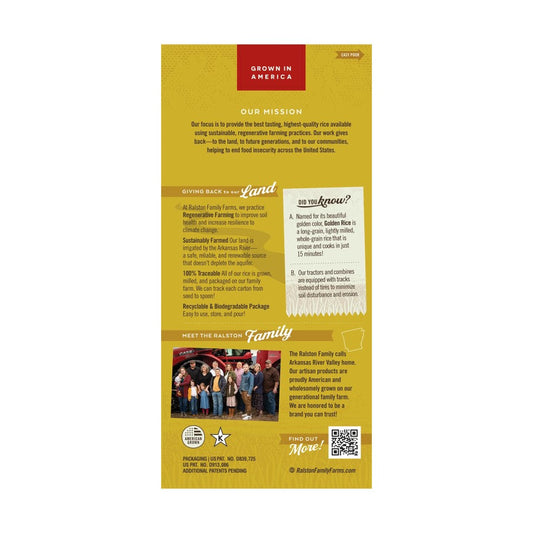 Ralston Family Farms Golden Light-Braun Rice 68 g