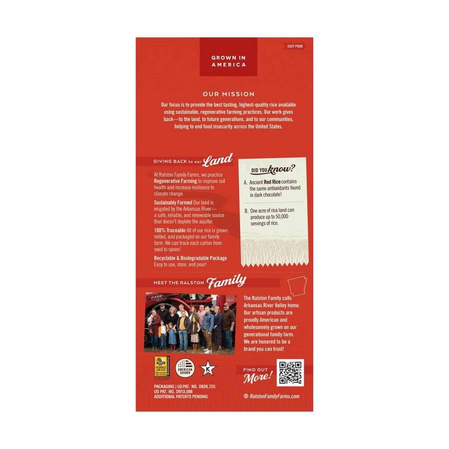 Ralston Family Farms Roter Reis 454 g