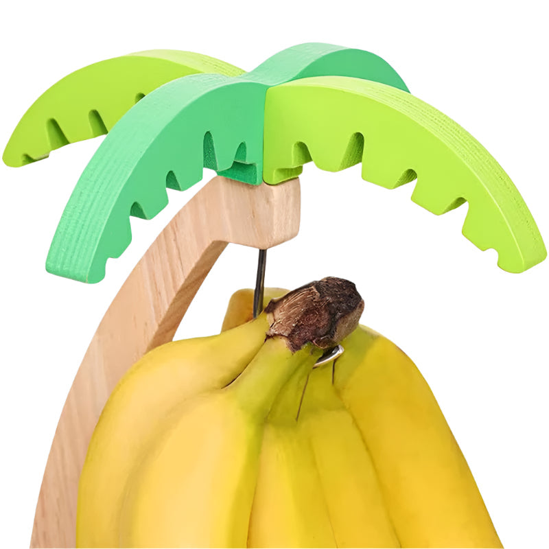 Tropische Palmenbaum Holz Countertop Bananenhänger