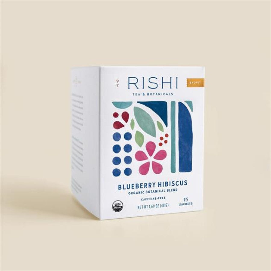 Rishi Tee Blaubeeren Hibiskus Organische Botanische Mischung 15 Sachets