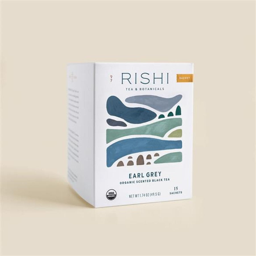 Rishi Tea Earl Grau Organischer Duft Schwarzer Tee 15 Sachets