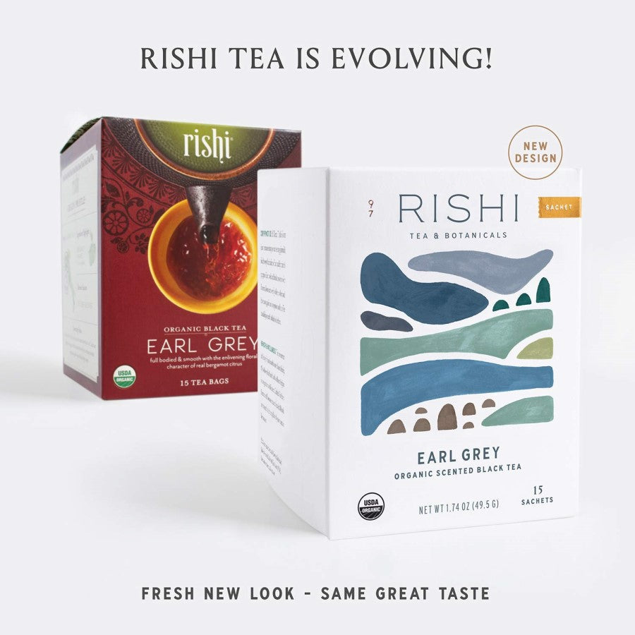 Rishi Tea Earl Grau Organischer Duft Schwarzer Tee 15 Sachets