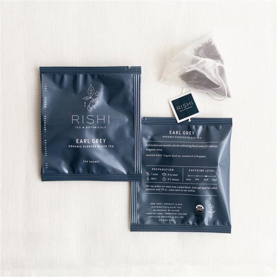 Rishi Tea Earl Grau Organischer Duft Schwarzer Tee 15 Sachets