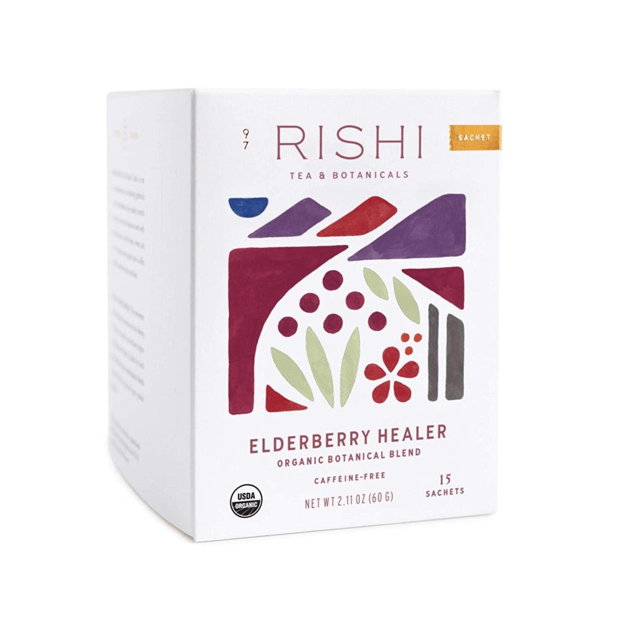 Rishi Tea Elderberry Healer Organische botanische Mischung 15 Sachets