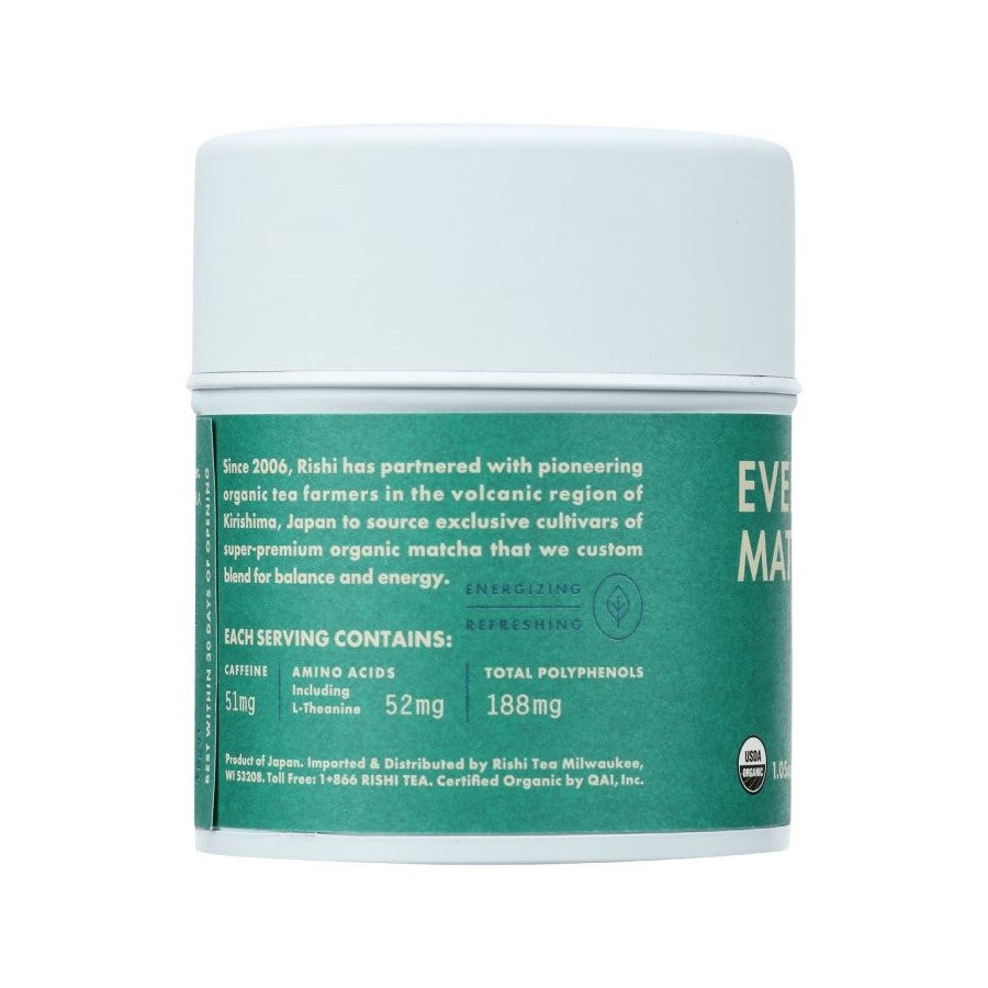 Rishi Tee Everyday Matcha Organischer Single Origin 3 g