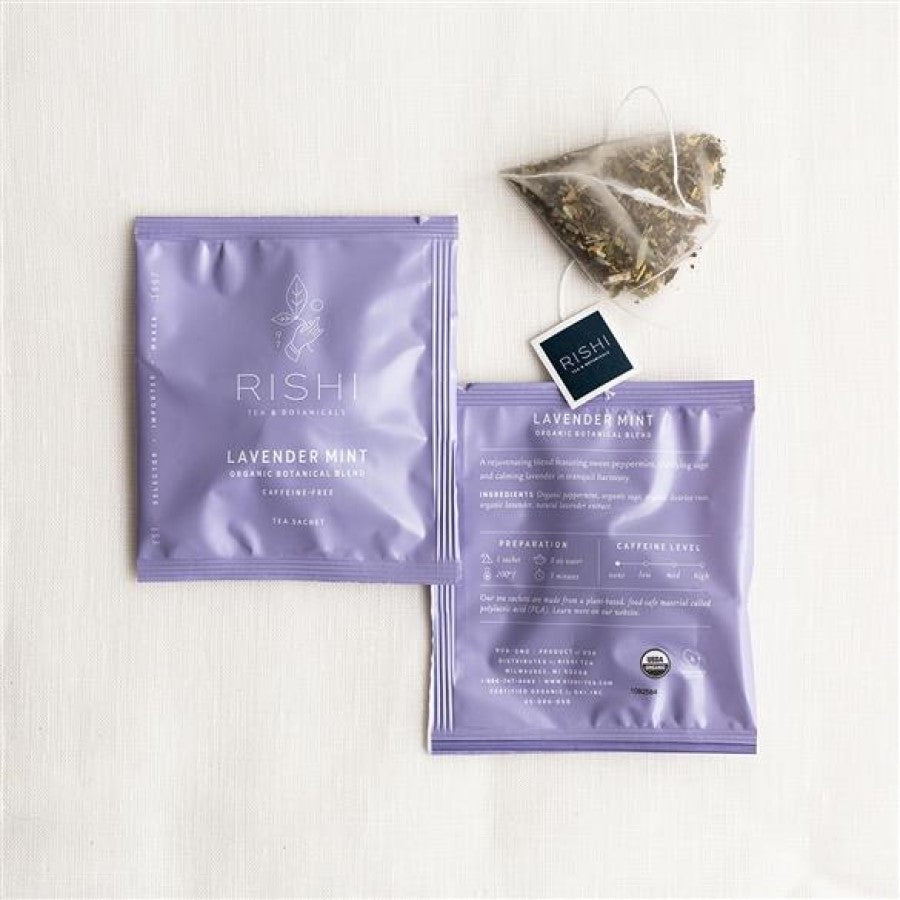 Rishi Tea Lavendel Minze Organische botanische Mischung 15 Sachets