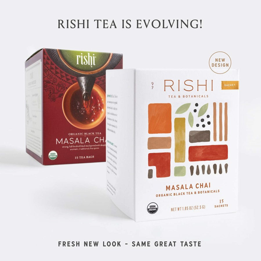 Rishi Tea Masala Chai Organischer Schwarztee 15 Beutel