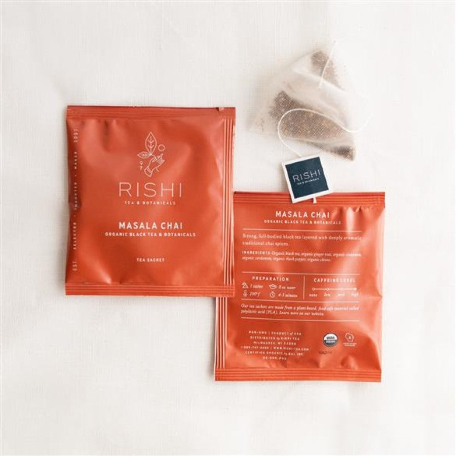 Rishi Tea Masala Chai Organischer Schwarztee 15 Beutel