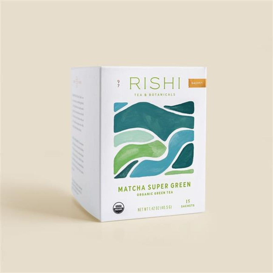 Rishi Tea Matcha Super Grüner Bio Grüner Tee 15 Sachets