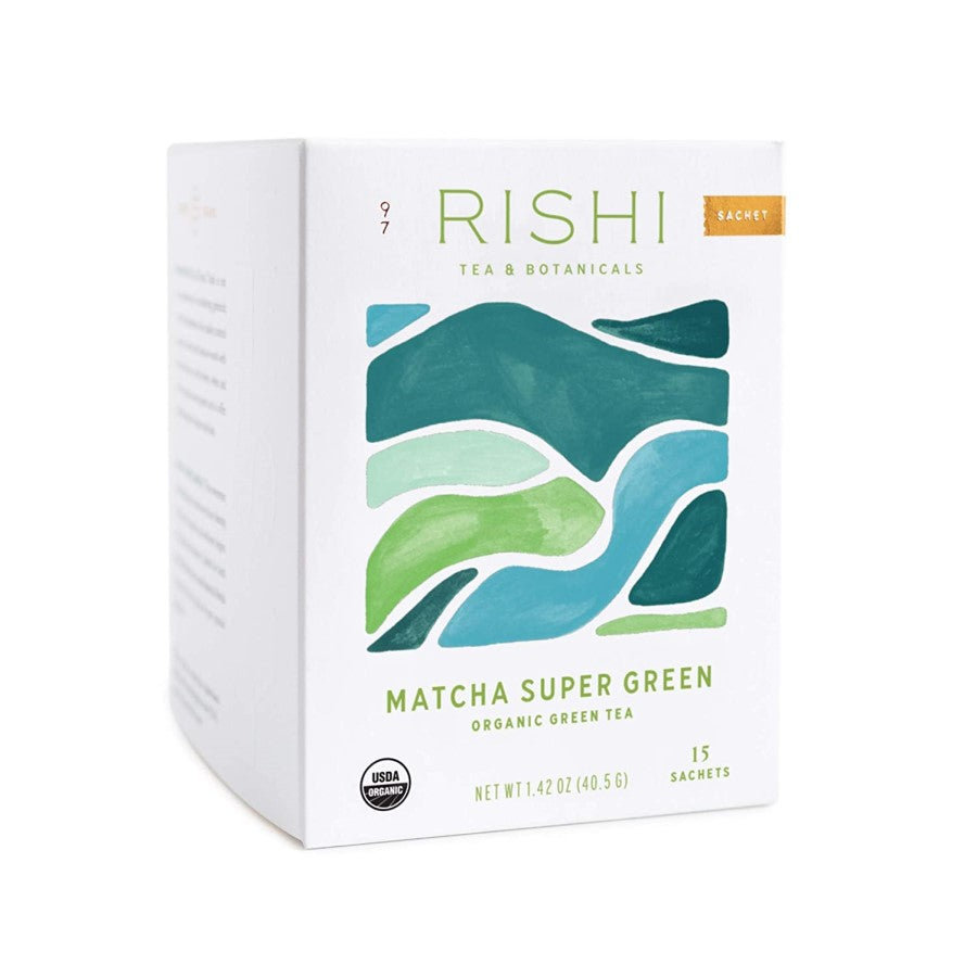 Rishi Tea Matcha Super Grüner Bio Grüner Tee 15 Sachets