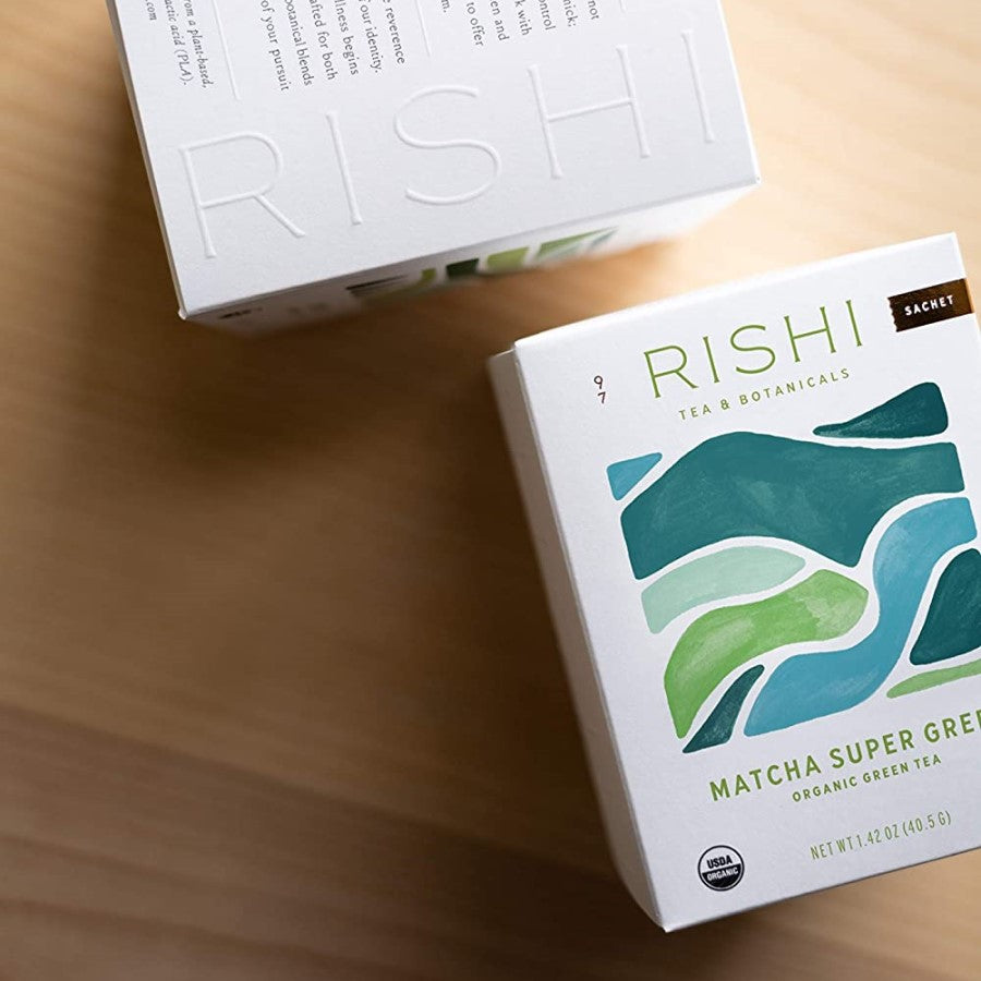 Rishi Tea Matcha Super Grüner Bio Grüner Tee 15 Sachets