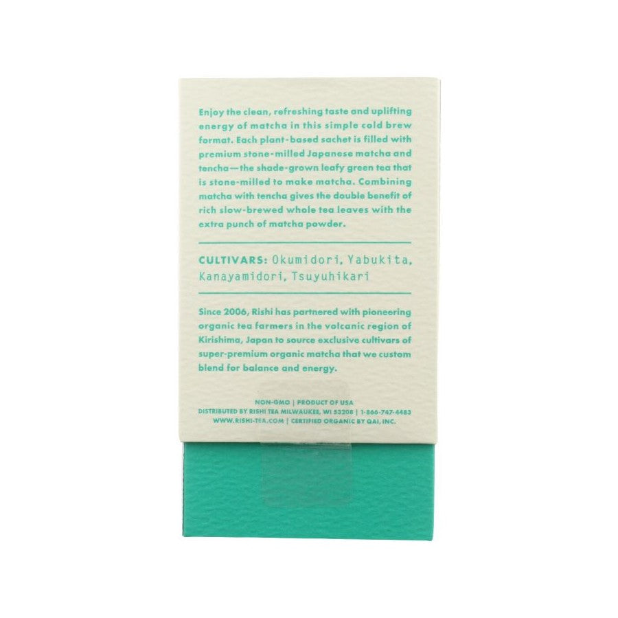 Rishi Tea Organic Cold Brew Matcha 5 Große Sachets
