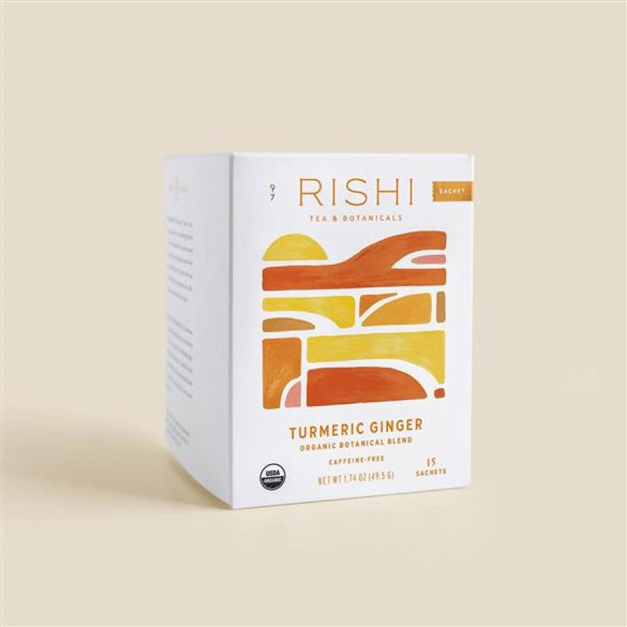 Rishi Tea Turmeric Ginger Organische Botanische Mischung 15 Sachets