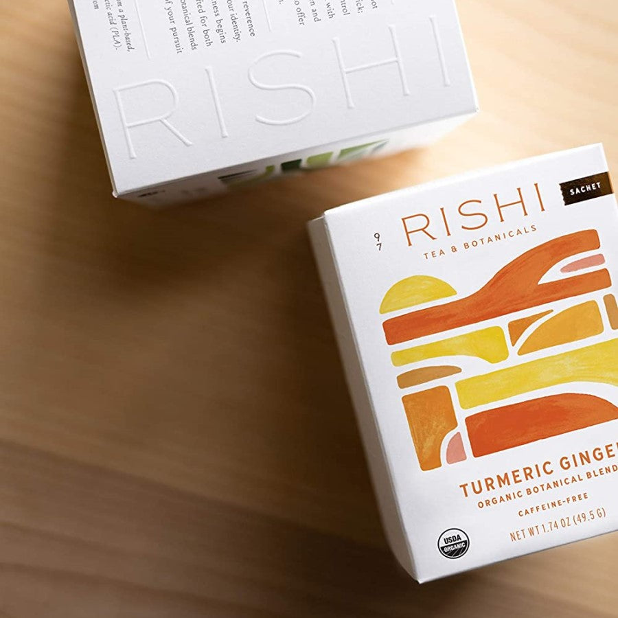 Rishi Tea Turmeric Ginger Organische Botanische Mischung 15 Sachets