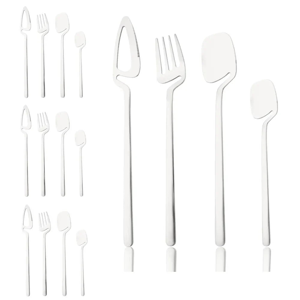 Surreale Edelstahl-Flatware 16-teiliges Set