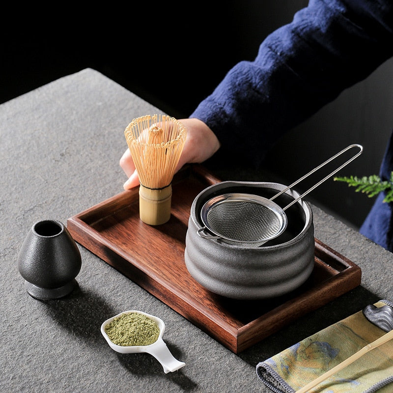 Traditionelles Matcha Tee Tool Geschenkset