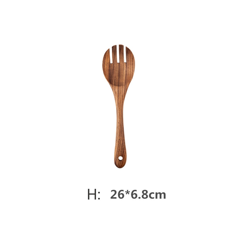 9 Stück Teak Wood Küchenwerkzeug