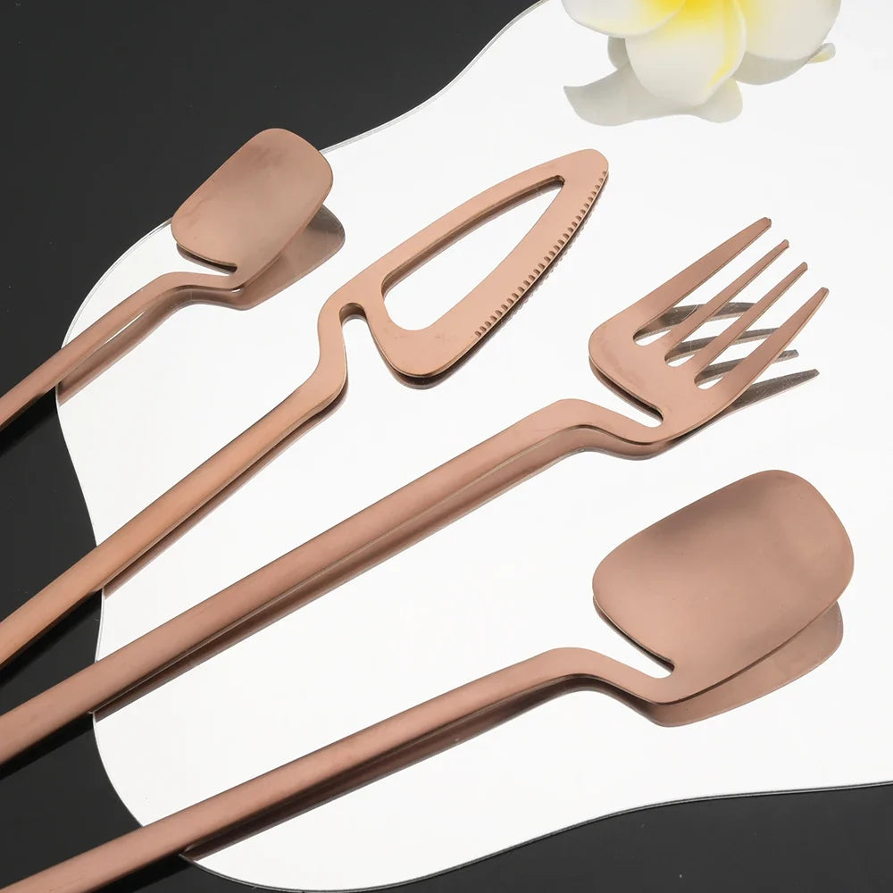 Surreale Edelstahl-Flatware 16-teiliges Set