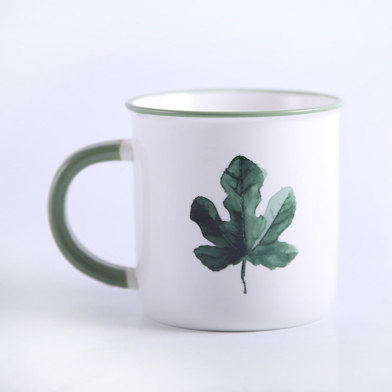 Gemalte Pflanzen Stil Keramikbecher