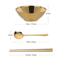 Glam Edelstahl Insulated Bunte Nudelschalen Sets mit Utensilien