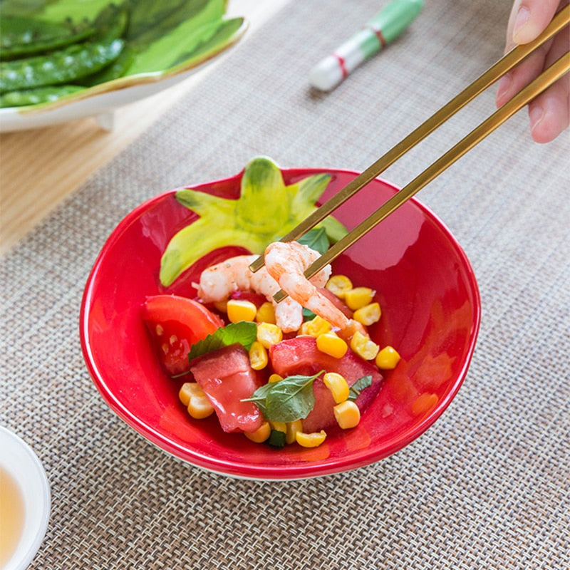 Pflanzliche geformte Keramik Dekorative Serveware