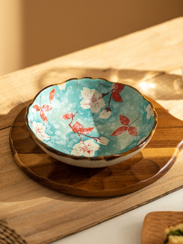 Farmhouse Stil Blumen Ceramic Bowls