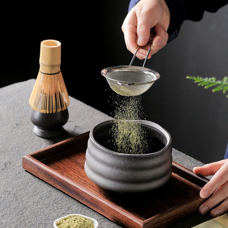 Traditionelles Matcha Tee Tool Geschenkset