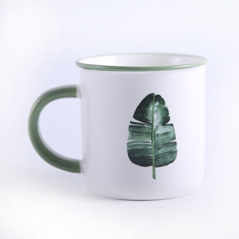 Gemalte Pflanzen Stil Keramikbecher