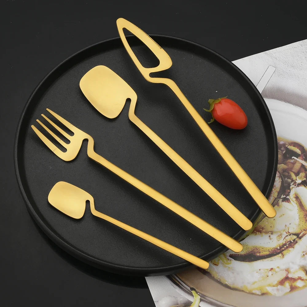 Surreale Edelstahl-Flatware 16-teiliges Set