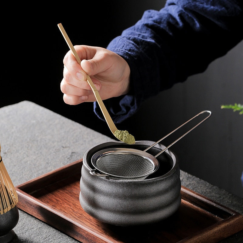 Traditionelles Matcha Tee Tool Geschenkset