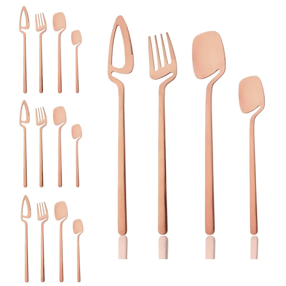 Surreale Edelstahl-Flatware 16-teiliges Set