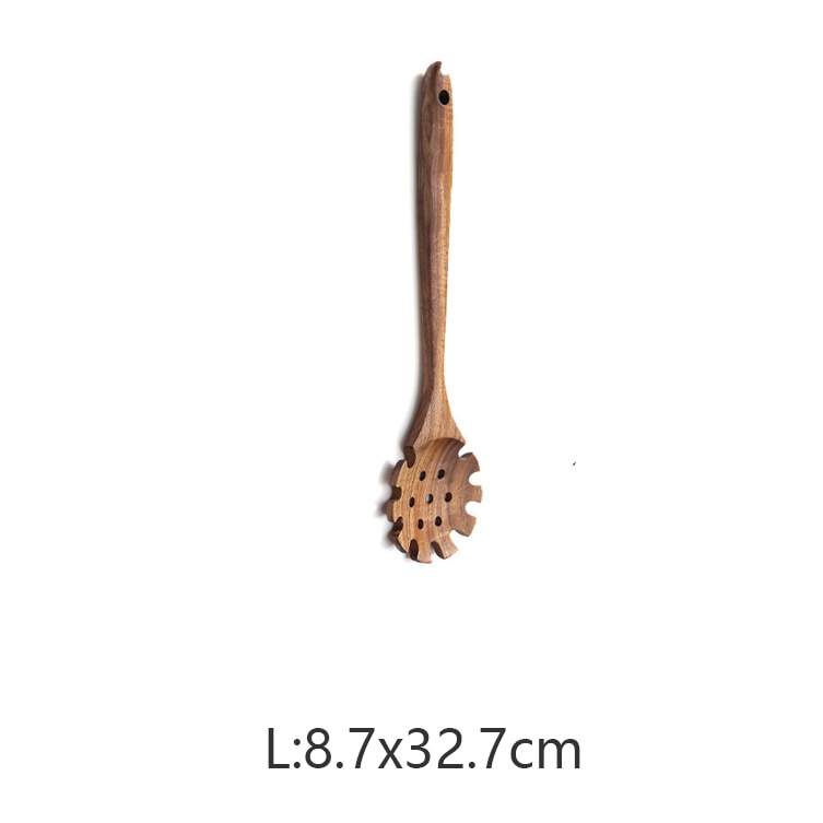 9 Stück Teak Wood Küchenwerkzeug