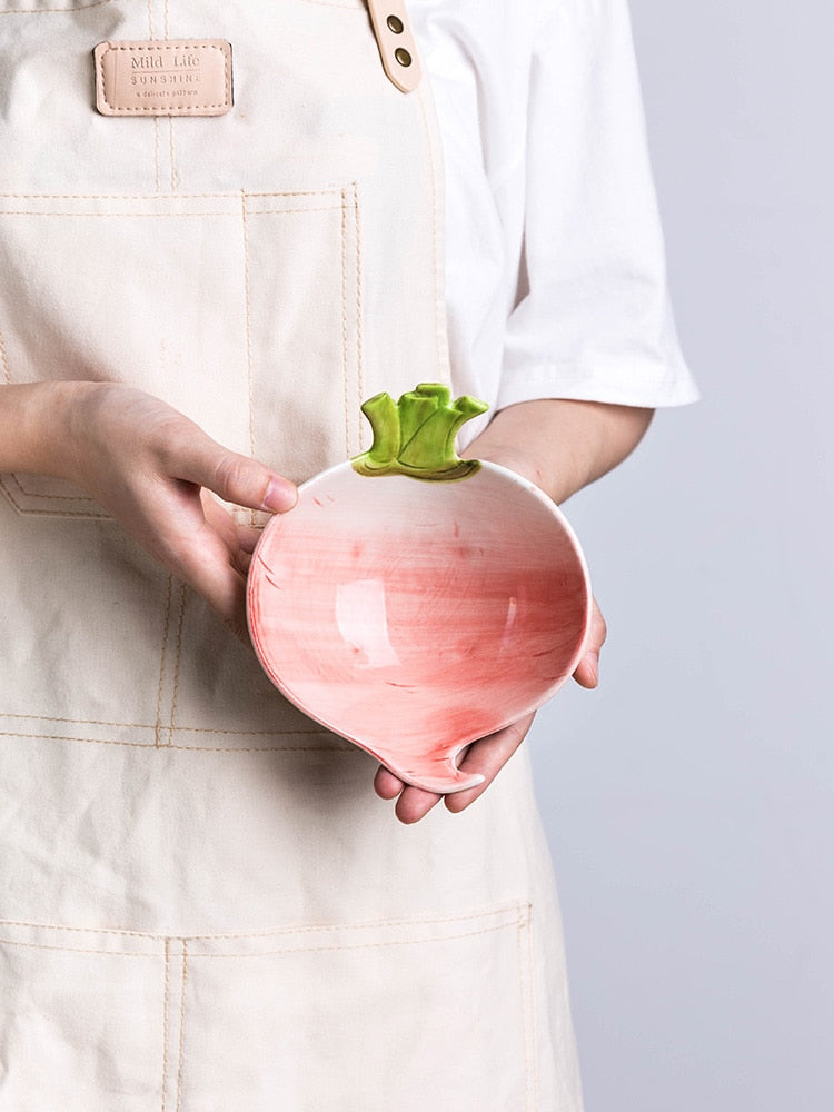 Pflanzliche geformte Keramik Dekorative Serveware